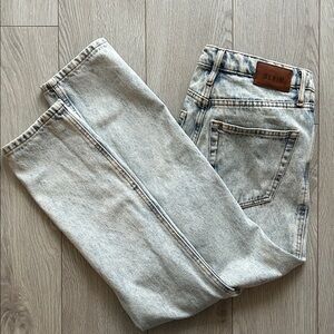 Sezane Light Blue Women's Cropped Jeans